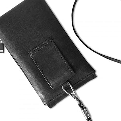 Origa Köpek Geometrik Şekil Telefon Cüzdan çanta Asılı Cep Kılıfı Siyah Cep