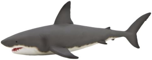 MOJO Büyük Beyaz Köpekbalığı Gerçekçi Uluslararası Yaban Hayatı Oyuncak Çoğaltma El Boyalı Heykelcik