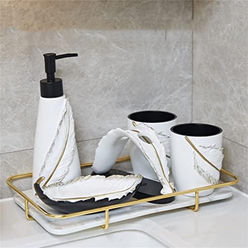 SEASD Set Dekorasyon diş fırçası kabı Gargara Fincan Banyo Tuvalet Banyo Yıkama Kiti