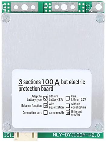 Pil koruma levhası 3S 12V 100A Lityum Pil koruma levhası BMS PCB kartı Denge Şarjlı