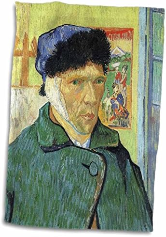 3dRose Van Gogh'un Sargılı Kulak Havlularıyla Kendi Portresi (twl-153840-1)