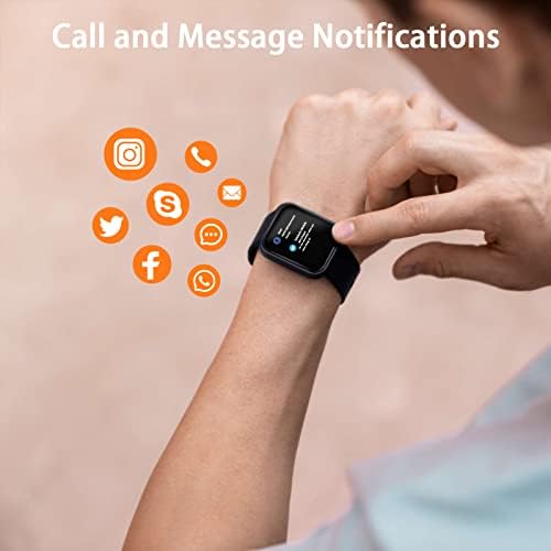 ANCwear akıllı saat, 1.78 Dokunmatik Ekran Smartwatch 24 Spor Modu, Spor İzci IP68 Su Geçirmez Spor İzle Erkekler