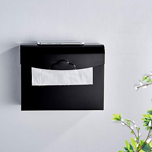 YUANFLQ Yaratıcı Tuvalet Siyah Kağıt Havlu Askısı Kentsel Tuvalet Basit Raf Banyo Dekorasyon Nesne Raf Alüminyum Alaşım