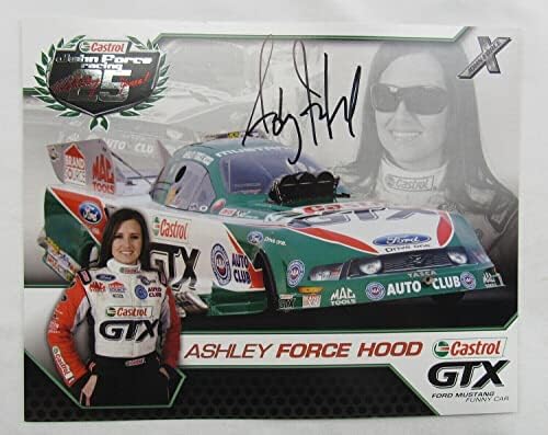 Ashley Force İmzalı Otomatik İmza 8x10 Fotoğraf VIII - İmzalı NASCAR Fotoğrafları