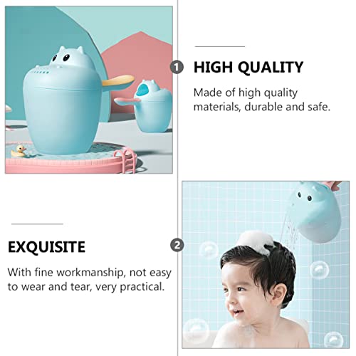 Toddmomy 2 adet Bebekler Banyo Bebek Durulama ile Bailer Su Hippo Yıkama Banyo Kaşık Hayvanlar Yağmurlama Yenidoğan