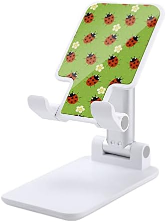 Ladybugs Çiçekler Katlanabilir cep telefonu Standı Ayarlanabilir Açı Yüksekliği Tablet Masa Tutucu
