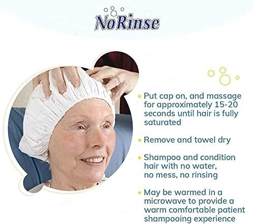 Durulanmayan Şampuan Başlığı Cleanlife Ürünleri (5'li Paket), Saçları Su veya Durulama olmadan Şampuanlayın ve Bakım