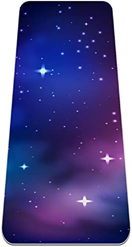 Siebzeh Yıldızlı Gökyüzü Mor Premium Kalın Yoga Mat Çevre Dostu Kauçuk Sağlık ve Fitness Kaymaz Mat Her Türlü Egzersiz