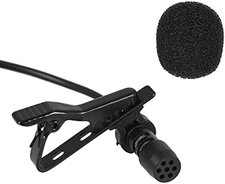 1.45 m Mini Taşınabilir Mikrofon Kondenser clip-on Yaka Yaka Mikrofonu Kablolu Telefon Laptop için