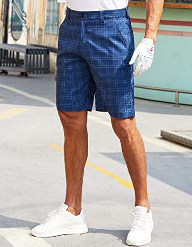 PULI erkek Golf Hibrid Elbise Şort Rahat Chino Streç Düz Ön Hafif Hızlı Kuru Cepler ile