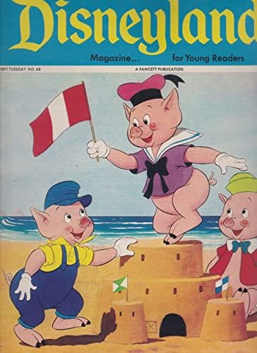 Disneyland Dergisi (Fawcett) 68 VG; Fawcett çizgi romanı / Üç Küçük Domuz
