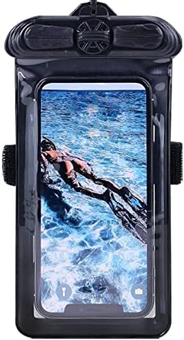 Vaxson telefon kılıfı Siyah ile Uyumlu Moto Motorola bir 5G Su Geçirmez Kılıfı Kuru Çanta [Ekran Koruyucu Film ]