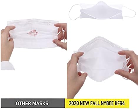 Yetişkin Kf94 Yüz Maskeleri, 4 Katmanlı Filtreler Tek Kullanımlık Yüz Maskesi Koruma Balık Tipi Dokunmamış Kumaş ağız