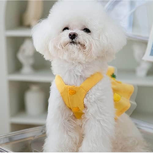 Köpek Elbiseleri Sarı Ananas Küçük Köpek Yavrusu Elbise İlkbahar Yaz Kızlar Hafif Evcil Hayvan Elbiseleri
