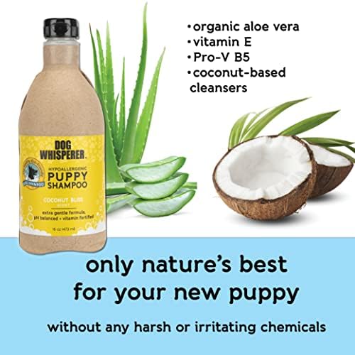 YAYA Organics'ten Dog Whisperer Hipoalerjenik Köpek Şampuanı / Organik Aloe Vera ile Nazikçe Temizler ve Nemlendirir