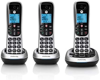 Motorola CD4011 DECT 6.0 Telesekreterli ve Çağrı Bloklu Telsiz Telefon, Gümüş / Siyah, 1 Ahize