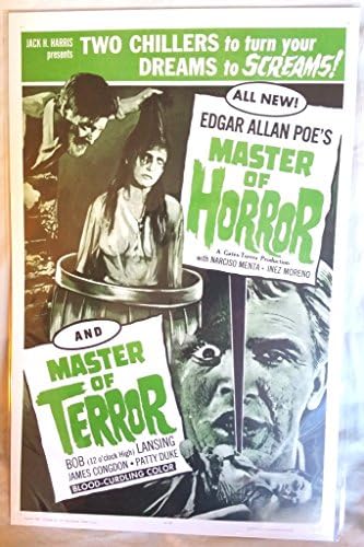 Korku Ustası ve Terör Ustası Posteri 11x17 inç Edgar Allan Poe