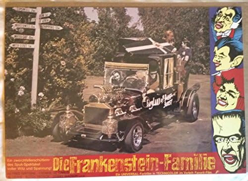 Munster Eve Git Alman Posteri 11 x 17 inç 4 Munster Koach'taki aile