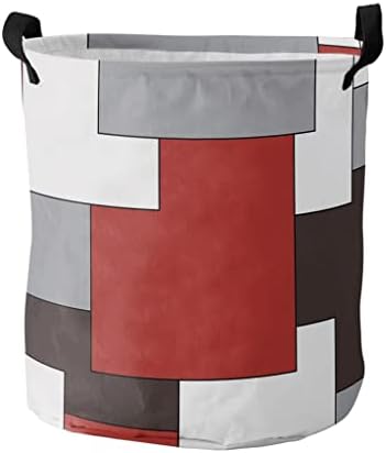 Kalın Soyut Geometrik Klasik Kirli çamaşır sepeti Katlanabilir ev düzenleyici Sepeti kıyafet dolabı Sepeti (Renk: