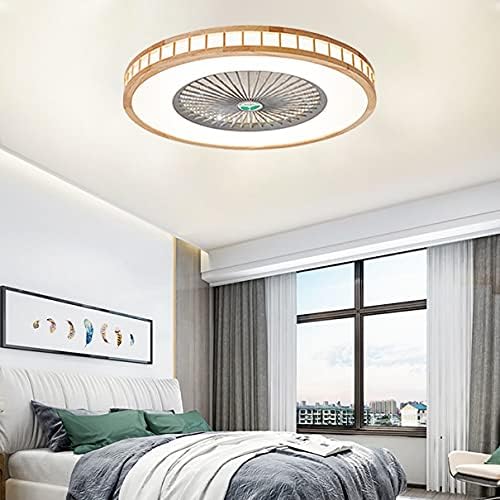 Işık ve Uzaktan Kumandalı CUTYZ Tavan Vantilatörü Sessiz Yatak Odası Led Kısılabilir Ultra İnce Fan Tavan lambası