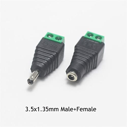 5.5 * 2.1 5.5 * 2.5 3.5 * 1.35 MM Kadın Erkek DC Güç Kablosu Konektörü Jack Tak Bağlantısı LED Şerit CCTV Güvenlik