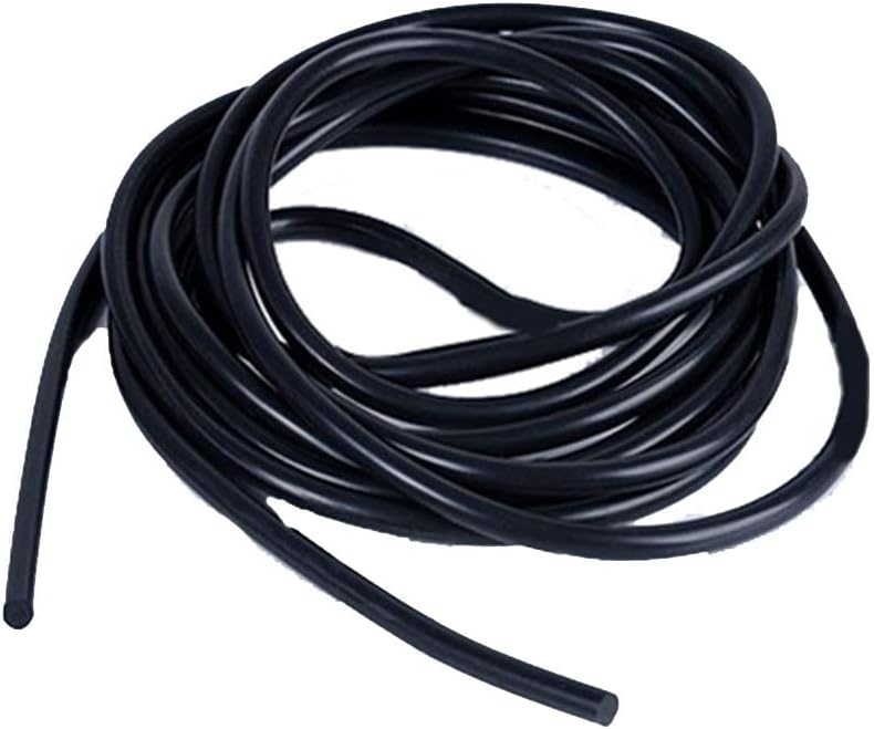 1 adet 9mm tel çapı siyah renk hattı mühürlü iplik katı Silika jel yuvarlak şerit Yüksek sıcaklık dayanımı Yüzey pürüzsüz