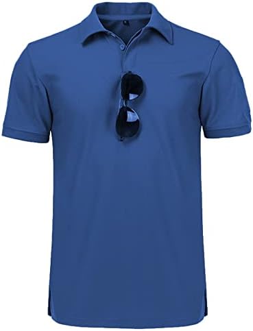 SCODI polo gömlekler Erkekler için Rahat Kısa Kollu Golf Polo Atletik Günlük Yakalı Gömlek Tenis Tişörtü