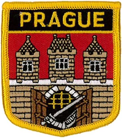 Prag (Şehir) Kalkan İşlemeli Yama 7cm x 6cm