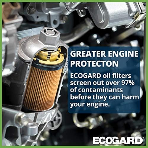 ECOGARD X5691 Premium Kartuş Motor yağ filtresi Geleneksel Yağ için Uyar Porsche Macan 3.0 L 2015-2018, 911 3.8 L
