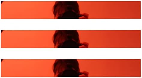 jweemax Ayna Yansıtıcı Tavan Kalıp Şerit, Kendinden Yapışkanlı Tavan Kenar Trim, Dekoratif Duvar Hattı, Kırmızı, 1.5