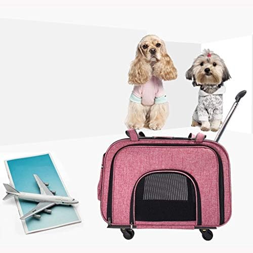 SCDCWW Pet Uzay Çantası Artırmak evcil hayvan sırt çantası Köpek Taşınabilir Köpek Dışarı Seyahat tekerlekli çanta