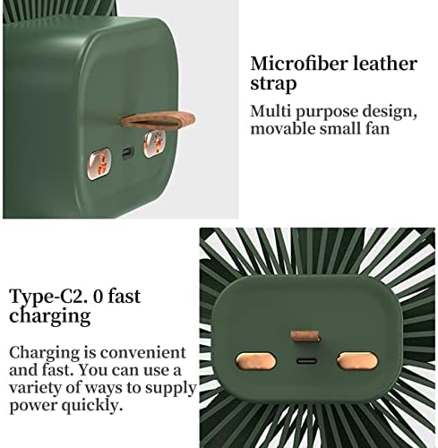 Esnek Tripodlu USB Şarj Edilebilir Fan Seyahat Ofis Odası için Ultra Sessiz, 3 Hızlı Taşınabilir El Fanı Açık Bebek