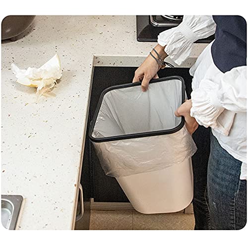 ZUKEELJT çöp tenekesi çöp tenekesi Ev Mutfak Plastik Beyaz 24 * 30cm Tuvalet Banyo Oturma Odası Yatak Odası Ofis Basit