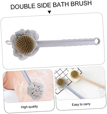 Healeved 1 adet Çift Taraflı Banyo Fırçası Vücut Exfoliator Fırça Vücut Yıkama Scrubber Vücut Süngerleri Duş Fırçalar