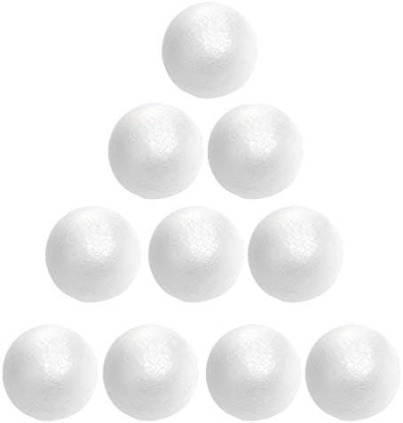 KESYOO Siyah Dekor Yuvarlak Pürüzsüz Köpük Köpük 10 Adet Noel Köpük Topları Topları Zanaat Köpük Topları Modelleme