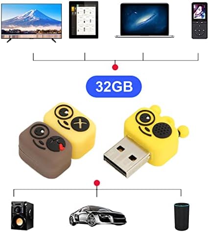 Memory Stick, Ofis için PVC Malzeme Çalışırken Değiştirilebilir Flash Sürücü (Sarı 32GB)