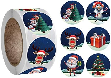 npkgvıa Rulo Paketi Sticker Noel Dekorasyon Hediye 1 Rulo Kutuları Küçük Orta Büyük (Çok Renkli, Bir Boyut)