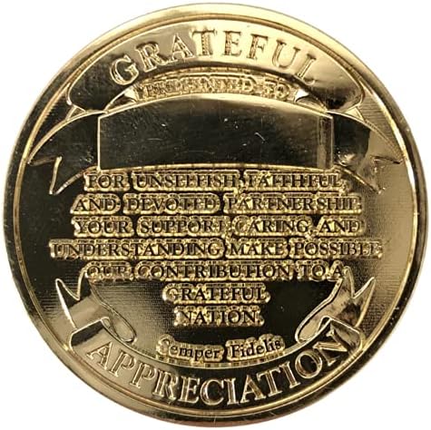 Amerika Birleşik Devletleri USMC Deniz Eşi Minnettar Takdir Mücadelesi Coin