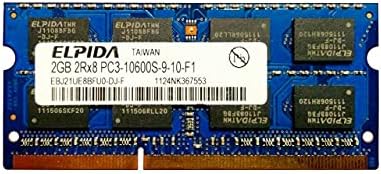 Elpıda EBJ21UE8BFU0-DJ-F 2 GB DDR3 1333 MHz RAM 204 Pın 1.5 v SODIMM Dizüstü Bellek
