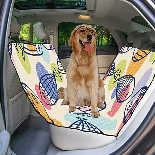 ENEVOTX Köpek Koltuğu Kapağı Özel Yaşam Tasarım Stili Elle Çizilmiş Baskı Köpekler için Araba Koltuğu Kapakları 100