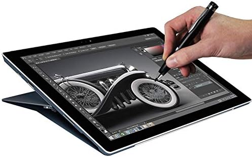 Broonel Gümüş Mini İnce Nokta Dijital aktif iğneli kalem ile Uyumlu ASUS ZenBook Flip 14 UM462DA / ASUS ZenBook Pro