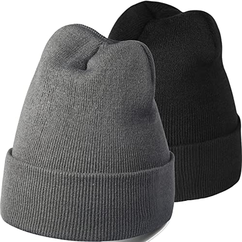RUN BEYİN GİTMEK Bere Kış Şapka Sıcak Örme Kap Erkekler ve Kadınlar için (4 Paket / 2 Paket)
