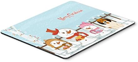 Caroline'ın Hazineleri BB2410MP Merry Christmas Carolers Petit Basset Griffon Veenden Mouse Pad, Sıcak Ped veya Trivet,