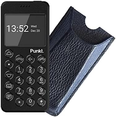 Punkt. MP02 4G Cep Telefonu için el işi Danny P. Deri Telefon Kılıfı / Siyah