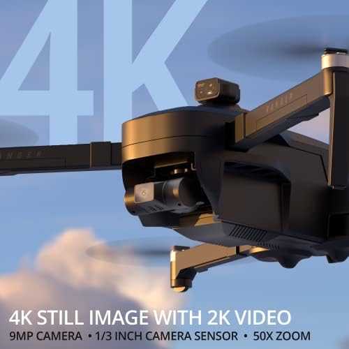 EXO X7 Ranger Plus-Yetişkinler için Üst Düzey Kameralı Drone. Uzun Pil ve Menzil, 4K Kamera, 3 Eksenli Gimbal, Engellerden