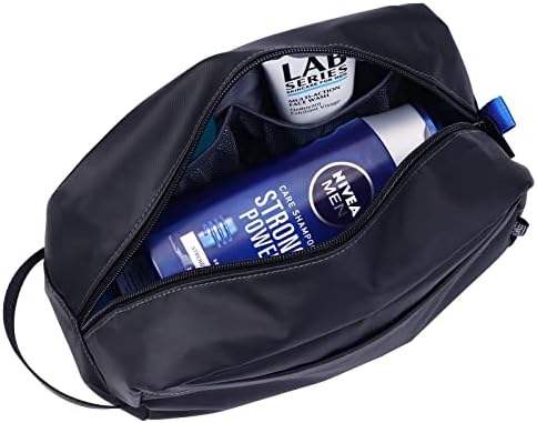 ZEEMO makyaj çantası Erkekler için, Su-dayanıklı Tıraş Çantası, Dopp Kiti ile Çok cep için Tuvalet, seyahat Organizatör