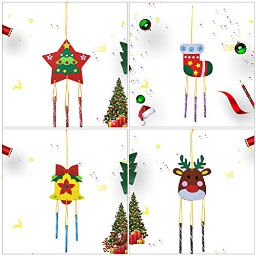 GALPADA Noel Süslemeleri 6 Adet Anaokulu El Yapımı Rüzgar Ahenge Noel Noel DIY Aksesuarları