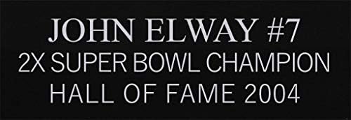 John Elway İmzalı Turuncu Denver Forması-Güzelce Keçeleşmiş ve Çerçeveli-Elway Tarafından İmzalanmış ve Beckett tarafından