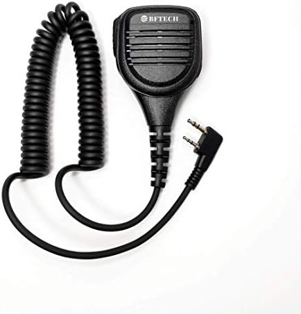 BFTECH MC301 Hoparlör Mikrofon Platin Serisi IP54 Yağmur geçirmez Omuz Hoparlör Mikrofon 2 pinli Radyolar için