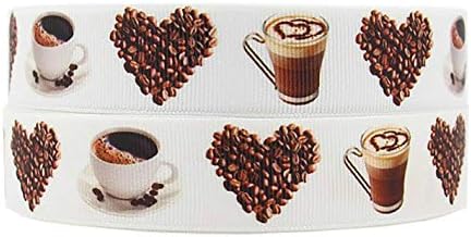 1 Grogren Kurdele Seni Seviyorum Latte Sevgililer Kalp Kahve DIY saç fiyonkları (3 Metre)